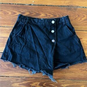 ZARA denim black skort Size XS